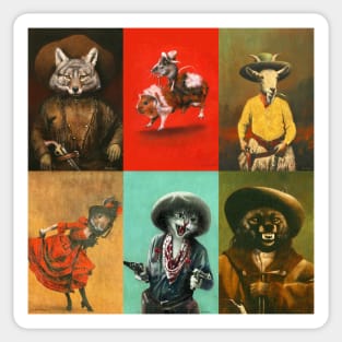 Wild West Animals Sticker